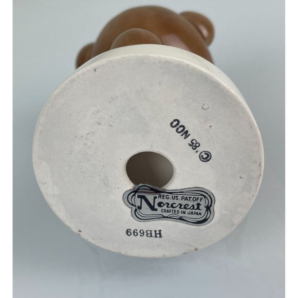 Norcrest Japan 1985 HB699 For A Bear Special Teacher Planter Pencil Holder Gift - Picture 8 of 9